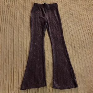 SHEIN sparkly flared leggings size XS.
